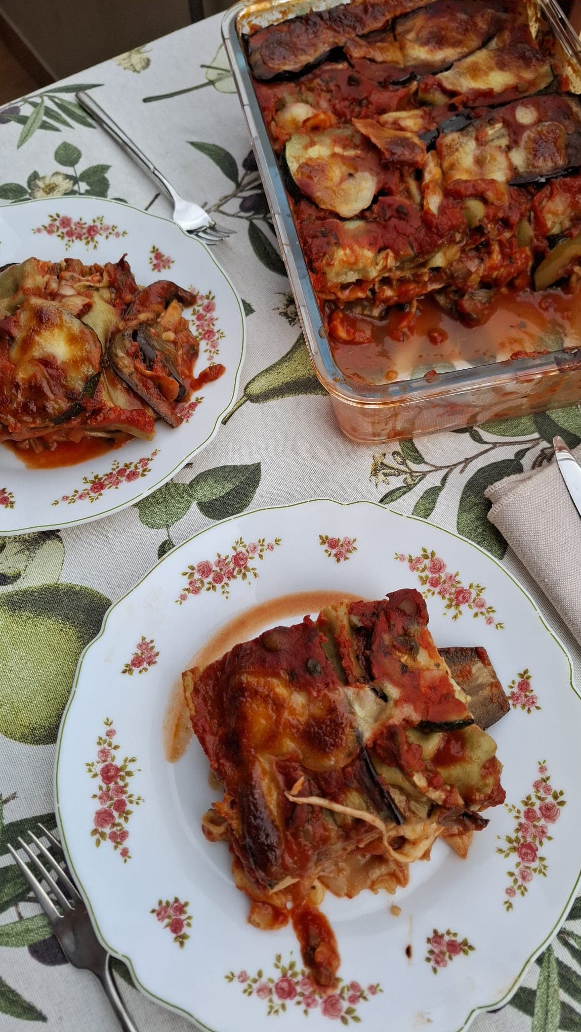 Lasagnes aubergines & courgettes