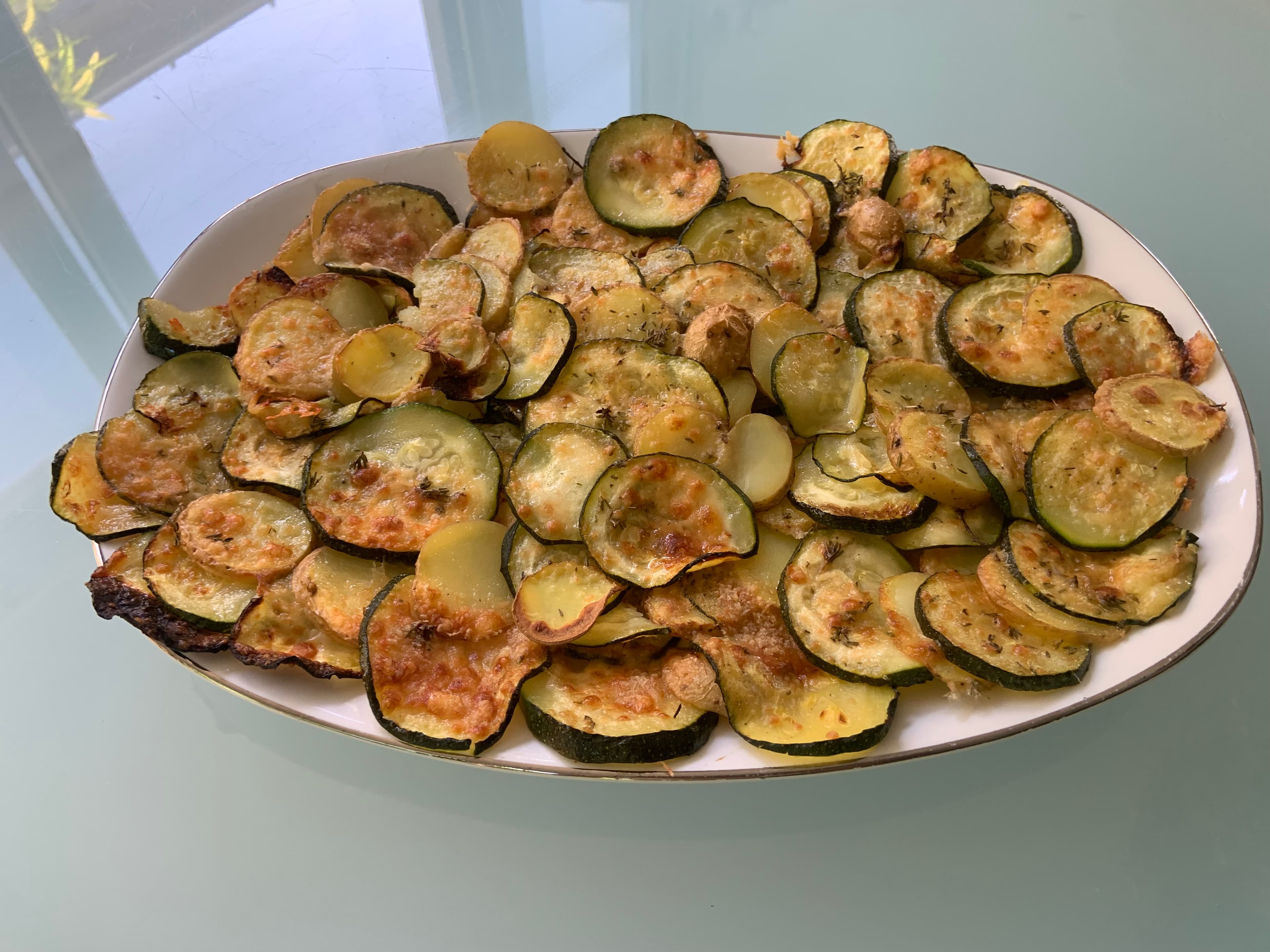 Légumes gratinés au parmesan