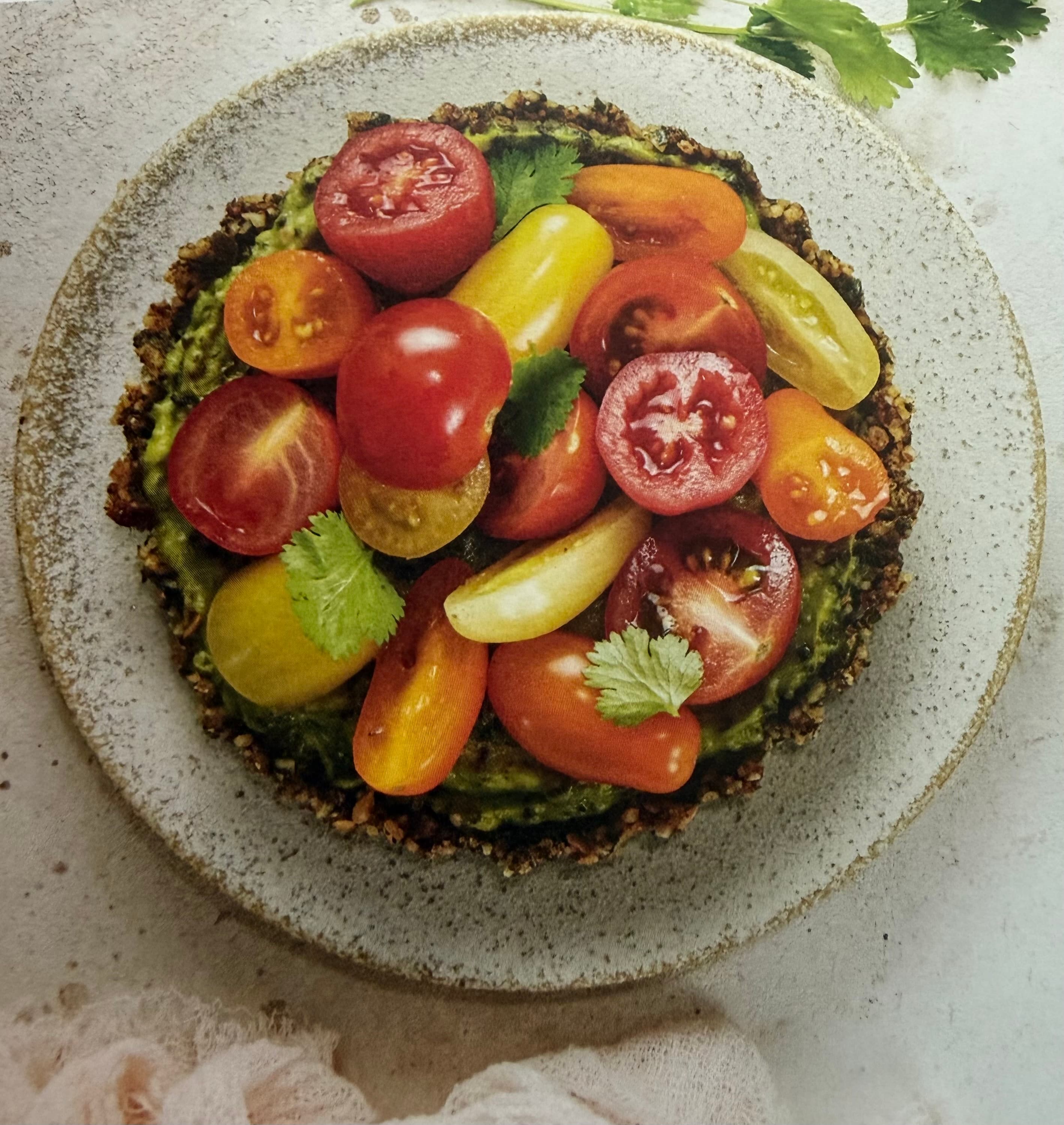 Tartelettes sans cuisson tomates cerises, haricots de mer