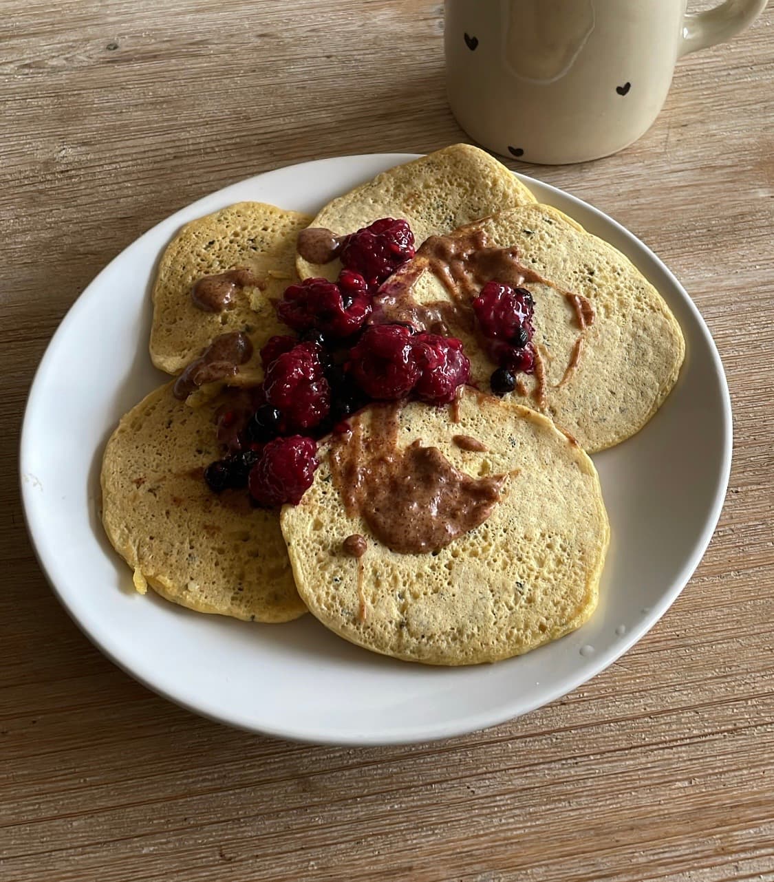 Pancakes protéinés à la farine de pois chiche